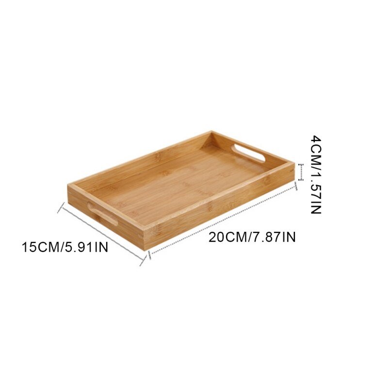 Bamboo Rectangular Tray - TheEcoKitchenPlus