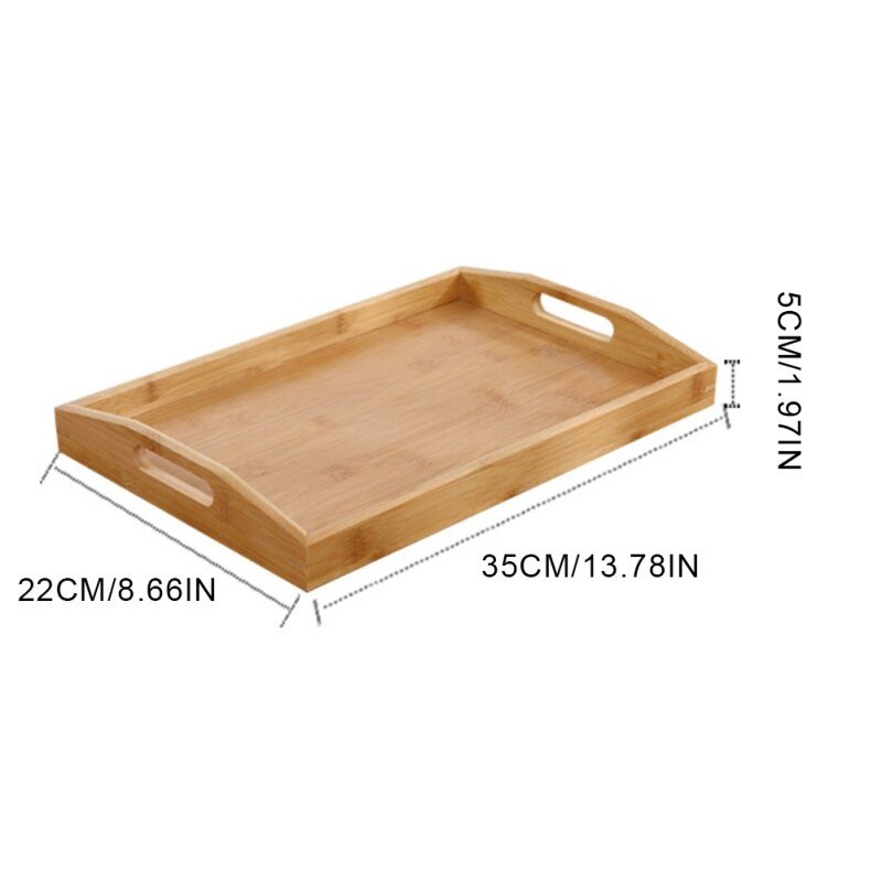 Bamboo Rectangular Tray - TheEcoKitchenPlus