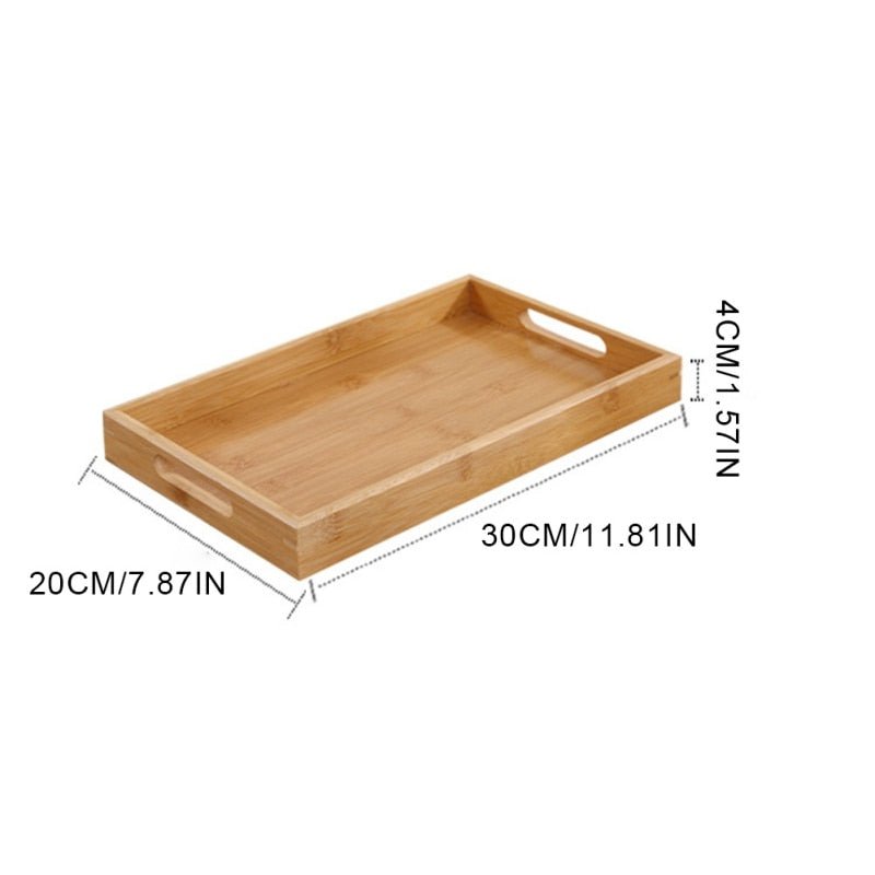 Bamboo Rectangular Tray - TheEcoKitchenPlus