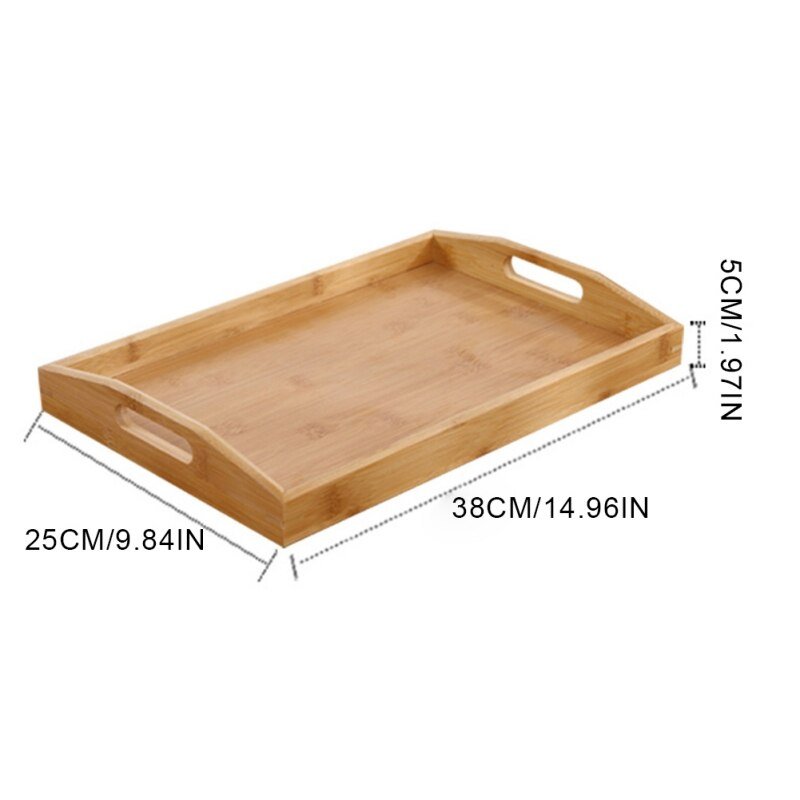 Bamboo Rectangular Tray - TheEcoKitchenPlus