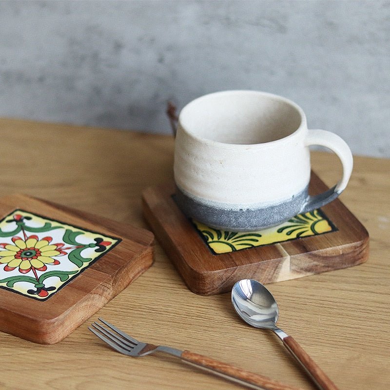 Coffee Mug Bamboo Coaster - TheEcoKitchenPlus