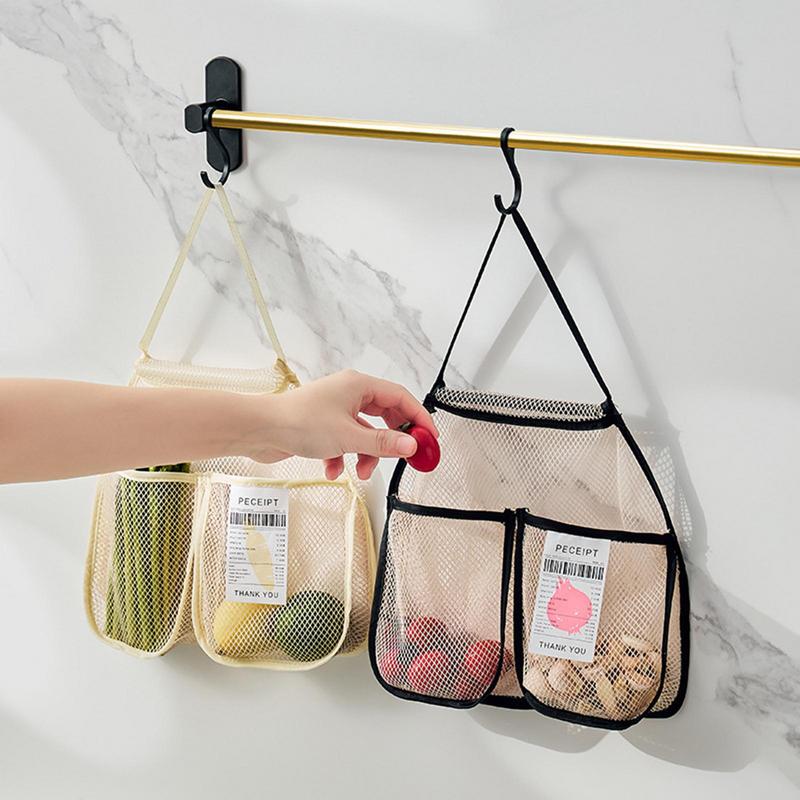 Hanging Garlic Net Bag - TheEcoKitchenPlus