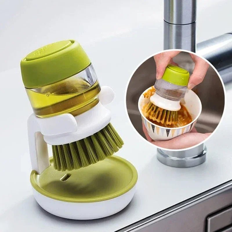 Multifunctional Pressing Cleaning Brush - TheEcoKitchenPlus