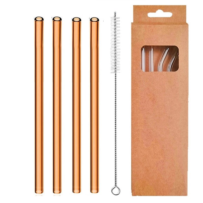 Reusable Glass Straws - TheEcoKitchenPlus