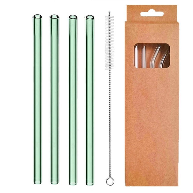 Reusable Glass Straws - TheEcoKitchenPlus