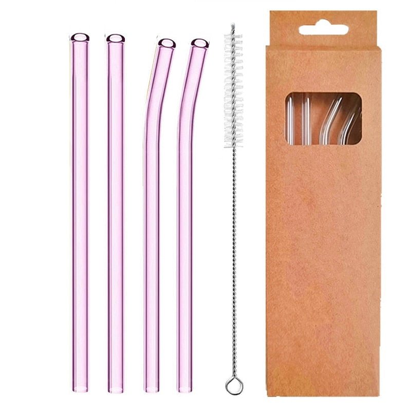 Reusable Glass Straws - TheEcoKitchenPlus