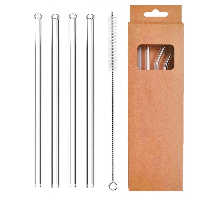 Reusable Glass Straws - TheEcoKitchenPlus