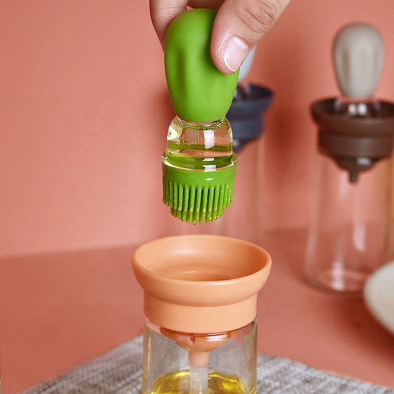 Silicone Oil Brush Bottle - TheEcoKitchenPlus